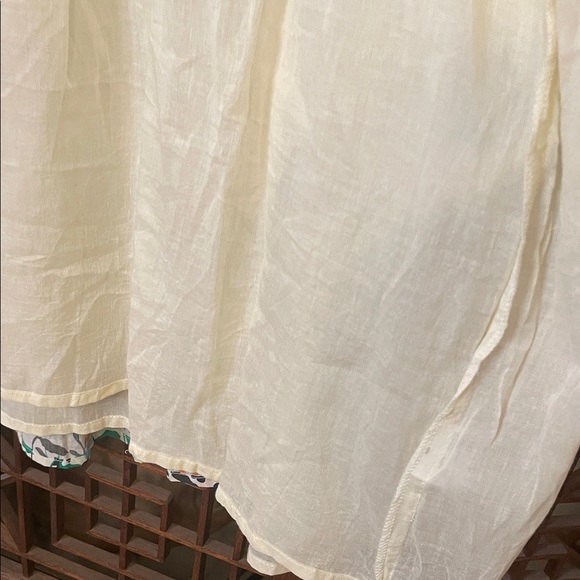 Floral Short Sleeve Mini Dress - White Multi - Picture 6 of 9